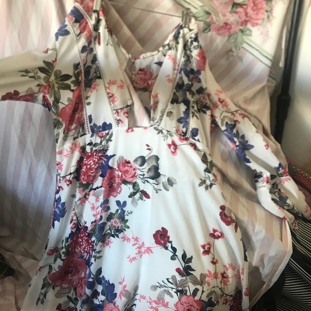 Bell sleeves short dress/ long shirt